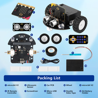 Robot Microbit Robotlinking compatible avec Microbit, kit de voiture robot programmable DIY, projet éducatif STEM
