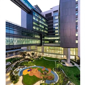 Sistema de Muro Cortina de Vidrio Contemporáneo para Exteriores de Edificios con Característica Anticorrosión y Tratamiento de Superficie Anodizado - Product Image 1