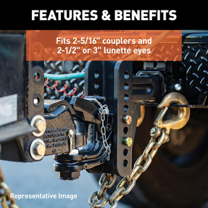 <span class=keywords><strong>Gancio</strong></span> <span class=keywords><strong>Traino</strong></span> in Acciaio Resistente Regolabile con <span class=keywords><strong>Gancio</strong></span> a Sfera e Ricevitore da 2 Pollici, Supporto a Sfera Regolabile - Product Image 4