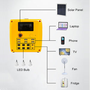 Home Use 120W Solar <b>Led</b> <b>Light</b> Kits Portable Solar System With Solar <b>Panel</b> & Lightbulb - Product Image 5