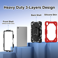 Étui de protection à 3 couches pour Samsung Tab S11 X730 X736 X736B 2025 avec support rotatif à 360° et sangle d'épaule OEM ODM