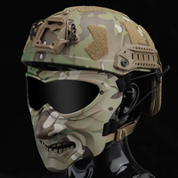 Masque tactique extérieur multifonctionnel MA-144 Cosplay Night Knight en nylon respirant haute pression 8X pour la chasse