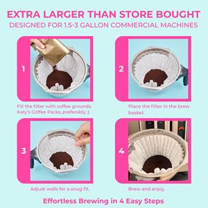 커피 필터 8-12 컵 12.5x4.5 인치 크기 275 카운트 바구니 커피 필터 화이트 일회용 - Product Image 4