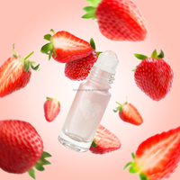 Parfum en roll-on personnalisé 5 ml, parfum de fraise sucrée, parfum fruité, parfum de poudre pour bébé, huile parfumée en roll-on