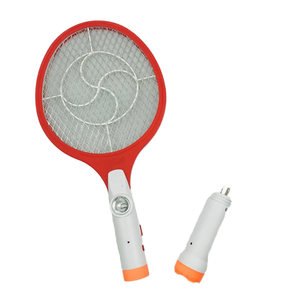 2026 Rechargeable Foldable Battery Operated Mosquito Swatter Racket | Portable Bug Zapper LED | High Efficiency <strong>Powder</strong> - Product Image 1