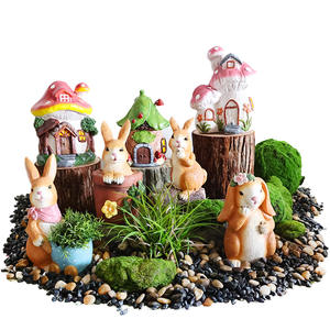 Statue de lapin 3D créative pour l'extérieur, sculpture d'animal de <span class=keywords><strong>dessin</strong></span> <span class=keywords><strong>animé</strong></span> mignonne, ornement de vacances écologique pour jardin, cour, maternelle - Product Image 5