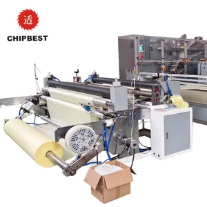 Medical bed sheet folding machine Disposable surgical drape making machine with side adhesive and fenestration