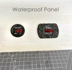 Dc 12V 24V Waterdichte Led Digitale Display Paneel Ronde Mini <span class=keywords><strong>Voltmeter</strong></span> Met Terminals Voor Auto - Product Image 6