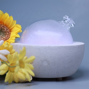 Aria puzhen đá tinh dầu hương thơm nhà siêu âm độ ẩm không khí khuếch tán Kính vòm Trắng lốm đốm khuếch tán bê tông - Product Image 2