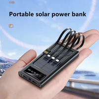 Cargador Solar Portátil de Doble USB con Batería de Litio-Polímero, Banco de Energía Solar de 10000 mAh, Venta al Por Mayor