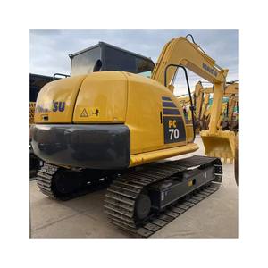 Máquina Komatsu de 7 toneladas, excavadora hidráulica de orugas usada PC70, en buen estado, con certificación EPA y CE, precio asequible - Product Image 1