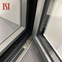 Ventanas abatibles de doble acristalamiento personalizadas de marca superior Diseño moderno Columpio Estilo abierto Marco de aluminio EPDM Ventana de imagen compatible con el hogar