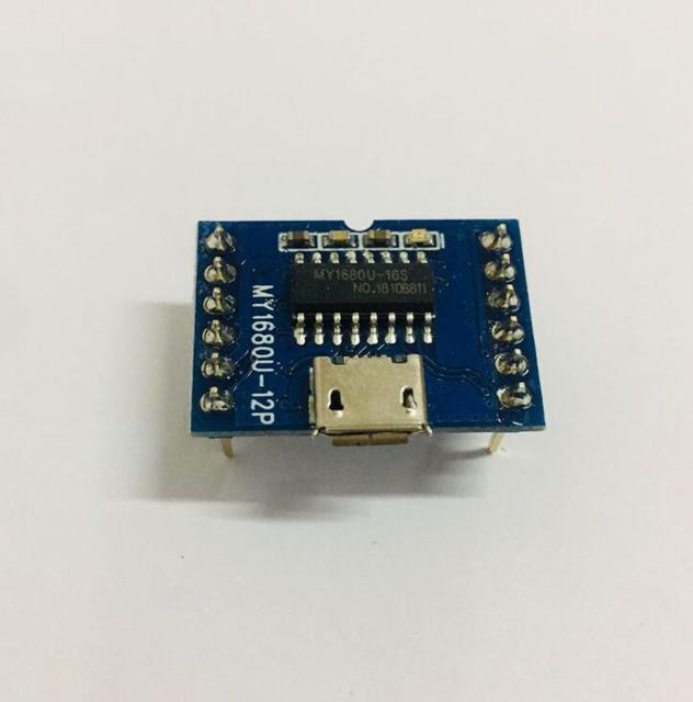 my1680u-12p MP3 Voice Module Sound Player 16M Byte FLASH DC 5V Programmable Control USB Download FLASH Port Chip 2M 4M 8M 16M