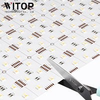 Panneau lumineux LED flexible ultra mince RVB + CW 24V feuille de rétroéclairage découpable pour comptoir en pierre d'onyx et affichage décoratif