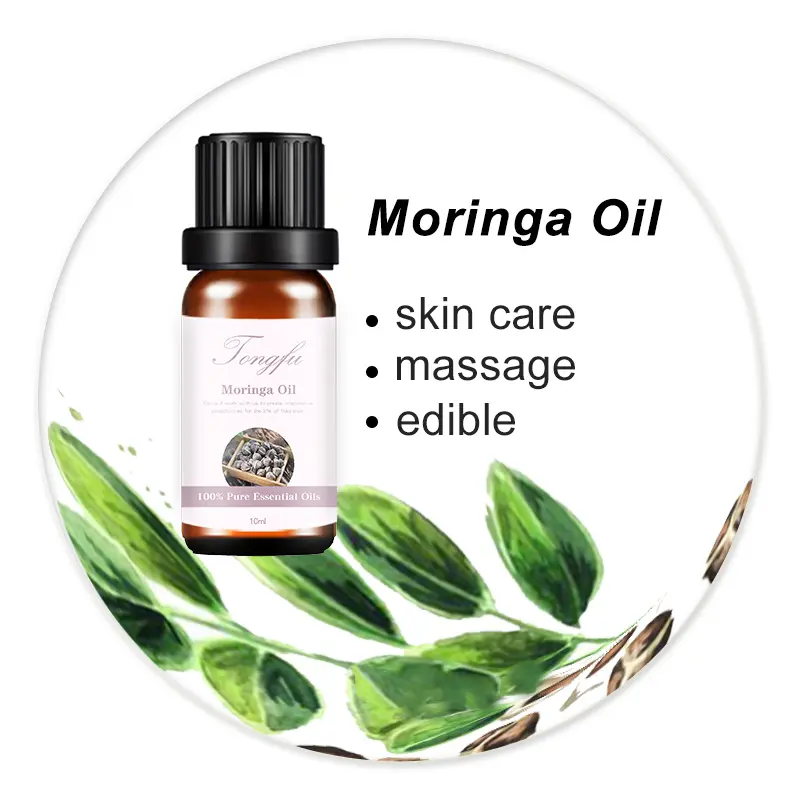 Commercio all'ingrosso della fabbrica 100% semi di olio di Moringa puro olio di semi di Moringa puro organico naturale per la cura della pelle
