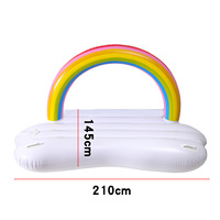 Regenbogen-Wolkenförmiges PVC-Schwimmliege-Floß auf Lager
