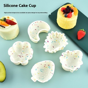 แม่พิมพ์ซิลิโคนแบบใช้แล้วทิ้งสีลูกกวาด รูปหมี หัวใจ ดอกไม้ ฟักทอง โดนัท มัฟฟิน สำหรับอบขนม เค้ก ทาร์ตไข่ ขายส่ง - Product Image 2