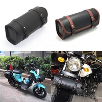 MJMOTO-Sac à Outils Rétro en Cuir pour Fourche Avant de Moto, Fourche, Guidon, Spacieux, Étanche, Bagages