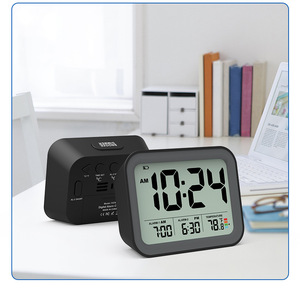 <strong>Multi</strong> <strong>Function</strong> Modern High Quality Loud Buzzer Snooze Table Desk Dual Alarm <strong>Clock</strong> <strong>LCD</strong> Digital <strong>Clock</strong> with Backing Light - Product Image 3