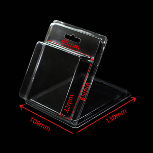 Caja de embalaje de concha de almeja plegable de blíster de pie transparente de PVC de plástico personalizado barato de alta calidad - Product Image 2