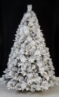 Sapin de Noël artificiel pré-éclairé vert en gros, aiguilles de pin, 0,9m-4,5m, arbre de Noël traditionnel d'intérieur durable avec pommes de pin