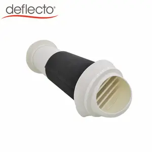 Deflecto ABS настенная труба с наклонной жалюзи, полусферический корпус из ПВХ с EPDM, фильтр из хлопка + сетка