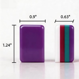Mahjong américain en acrylique personnalisé avec logo imprimé, motifs de conception d'usine, pour soirées sociales et événements festifs - Product Image 4