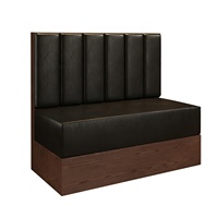 Ensemble de mobilier de restaurant en bois massif de style nordique, banquettes et chaises de qualité commerciale JMS808