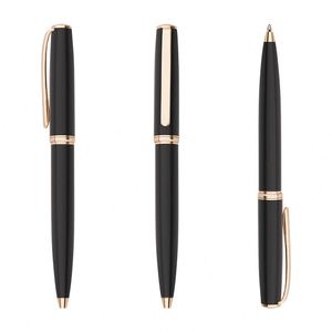 Bolígrafos de Lujo con Recubrimiento Negro Metálico, Bolígrafos Personalizados con Logotipo para Regalos de Boda y Recuerdos - Product Image 5