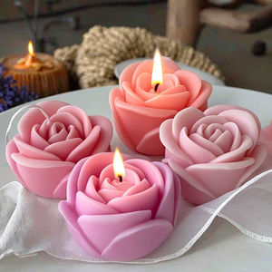 Molde de silicona 2026 para velas de aromaterapia con aroma a rosas, flores, jabón hecho a mano, fabricación de aromaterapia, yeso DIY, grado alimenticio - Product Image 3