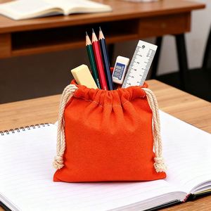 Bolsas de Almacenamiento de Polvo Reutilizables, Ecológicas y Portátiles de Lona con Cordón y Logotipo Personalizado al por Mayor para Uso Diario - Product Image 1