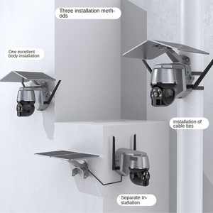 Camera giám sát Icam 4K HD 360 độ năng lượng mặt trời 4 triệu điểm ảnh, tầm nhìn ban đêm, chống nước, ngoài trời, không dây 4G, giám sát đám mây CMOS - Product Image 1