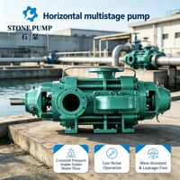 Unité de pompe centrifuge multi-étages horizontale à haute pression et haute pression d'effort pour le transfert d'eau sur longue distance dans les conduites