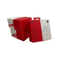 Emballage de boîte coulissante de luxe à impression personnalisée d'accessoires de téléphone électronique de boîte de tiroir de câble de données