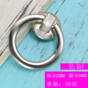 Furniture Handle Ring Zinc Alloy <b>Black</b> Nickel Brushed Cabinet Door Traditional Durable - Product Image 3