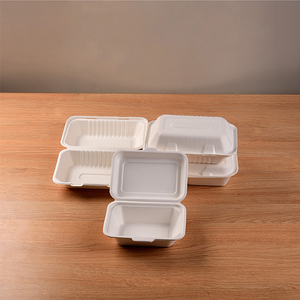 Hộp Cơm Trưa Phân Hủy Sinh Học Túi Đựng Thức Ăn Dùng Một Lần Thân Thiện Với Môi Trường Hộp Đựng Thức Ăn Lấy Ra Từ Giấy Mía - Product Image 6