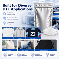 Poudre DTF TPU blanche INHAOSIN en gros 1000g compatible avec film PET et encre pigmentée pour textiles et vêtements Fournisseur OEM