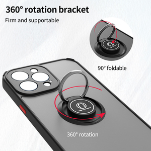 GSCASE Armor Design Kickstand Ring Holder Soft Rubber Hard Matte Fundas para teléfonos móviles PC Contraportada para <span class=keywords><strong>iPhone</strong></span> 16E 15 14 13 <span class=keywords><strong>12</strong></span> 11 - Product Image 2