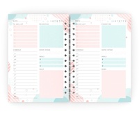 Agenda mensuel hebdomadaire a4 a5 a6 logo personnalisé carnet de notes uni impression personnalisée carnet de notes couverture rigide en lin