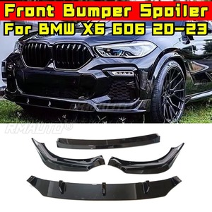 สปอยเลอร์กันชนหน้ารถยนต์ ชิ้นส่วนตกแต่งสำหรับ BMW X6 G06 2020-2023 ฝาครอบป้องกันกันชน อุปกรณ์ตกแต่งรถยนต์ - Product Image 2