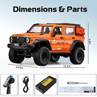 Dwi Dowellin 1/12 RC Geländewagen, MN-300 Offroad-Truck, 4x4 RC GWM Tank 300 Auto Orange |   RTR RC SUV Automodell für Erwachsene