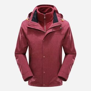 Design 2025 Wholesale Custom Hooded Windbreaker Waterproof Outdoor 3 In1 <b>Jacket</b> With Adjustable Cuffs and Zipper - Product Image 1