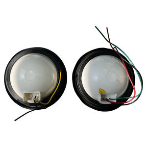 Feu latéral LED rond 24V pour remorque de camion, système d'éclairage de remplacement en plastique pour signalisation - Product Image 1