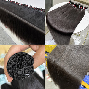Ciocche di Capelli All'Ingrosso, Cuticola Intatta, Colore Nero Naturale, <span class=keywords><strong>100</strong></span>% Vergine, Allineamento Cuticolare, Capelli Umani Vergini Lisci - Product Image 2