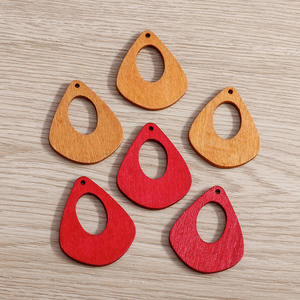 Colgante geométrico cuadrado único y moderno de Wenys, diseño de anillo con estampado de leopardo, colgante de joyería rómbica - Product Image 2