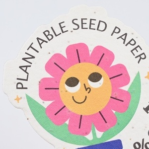 Papier artistique en forme de fleur pour germination de graines, idéal pour invitations de mariage, billets de la Journée des enfants, cartes postales d'entrée d'anniversaire - Product Image 4