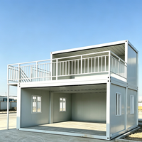 Maison conteneur préfabriquée en acier de 40 pieds pour entrepôt, stockage, chambre, atelier, abri de voiture, villa, véranda