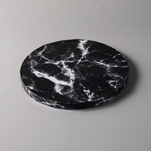 Base para Pastel de Mármol SunShine, Tamaño Personalizado, Gris Liso, Base para Pastel Blanca y Negra, Redonda y Cuadrada - Product Image 2