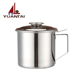 <span class=keywords><strong>Olio</strong></span> in Acciaio inox di scarico tazza Separatore filtro <span class=keywords><strong>olio</strong></span> Da Cucina tazza con Coperchio e Filtro - Product Image 3