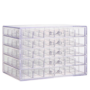 Transparent Multi Layer Jewelry <b>Box</b> With Drawers For Studs Earrings <b>Storage</b> Organizer Plastic <b>Small</b> Capacity 10-20 L - Product Image 3